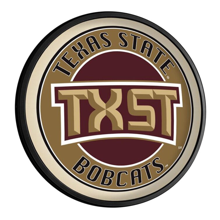 The Fan-Brand Texas State Bobcats: TXST - Round Slimline Lighted Wall